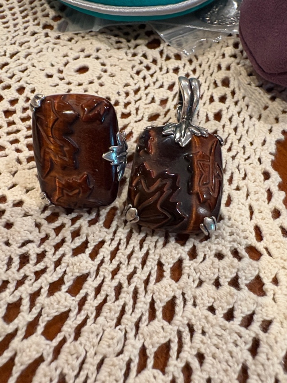 Carolyn Pollack Pendant and ring